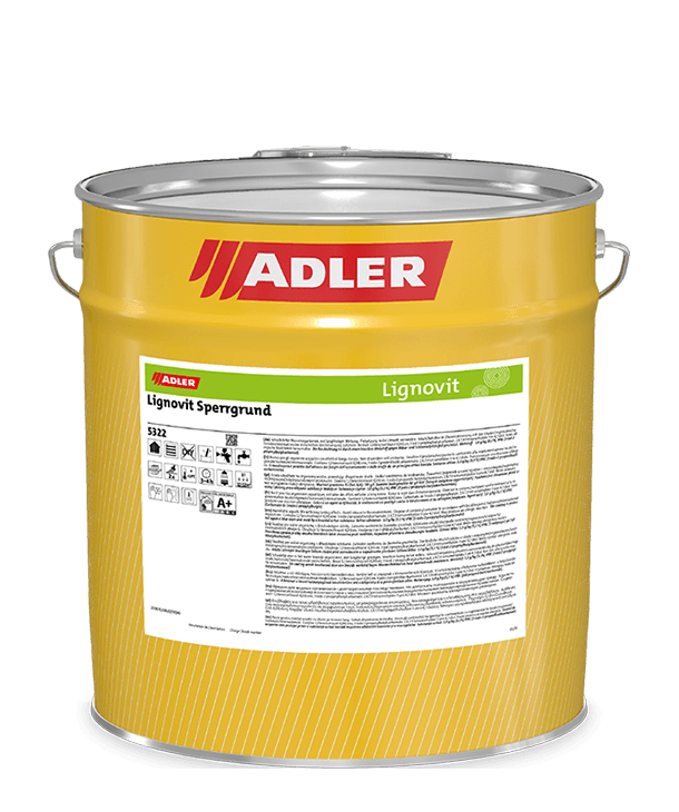 Грунт для кроющих покрытий Adler Lignovit Sperrgrund Белый 4 л